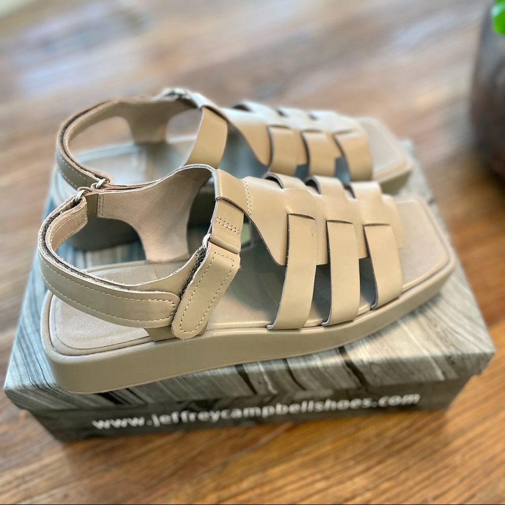 🔴 Jeffrey Campbell Poisson Fisherman Sandal Shoe 9.5